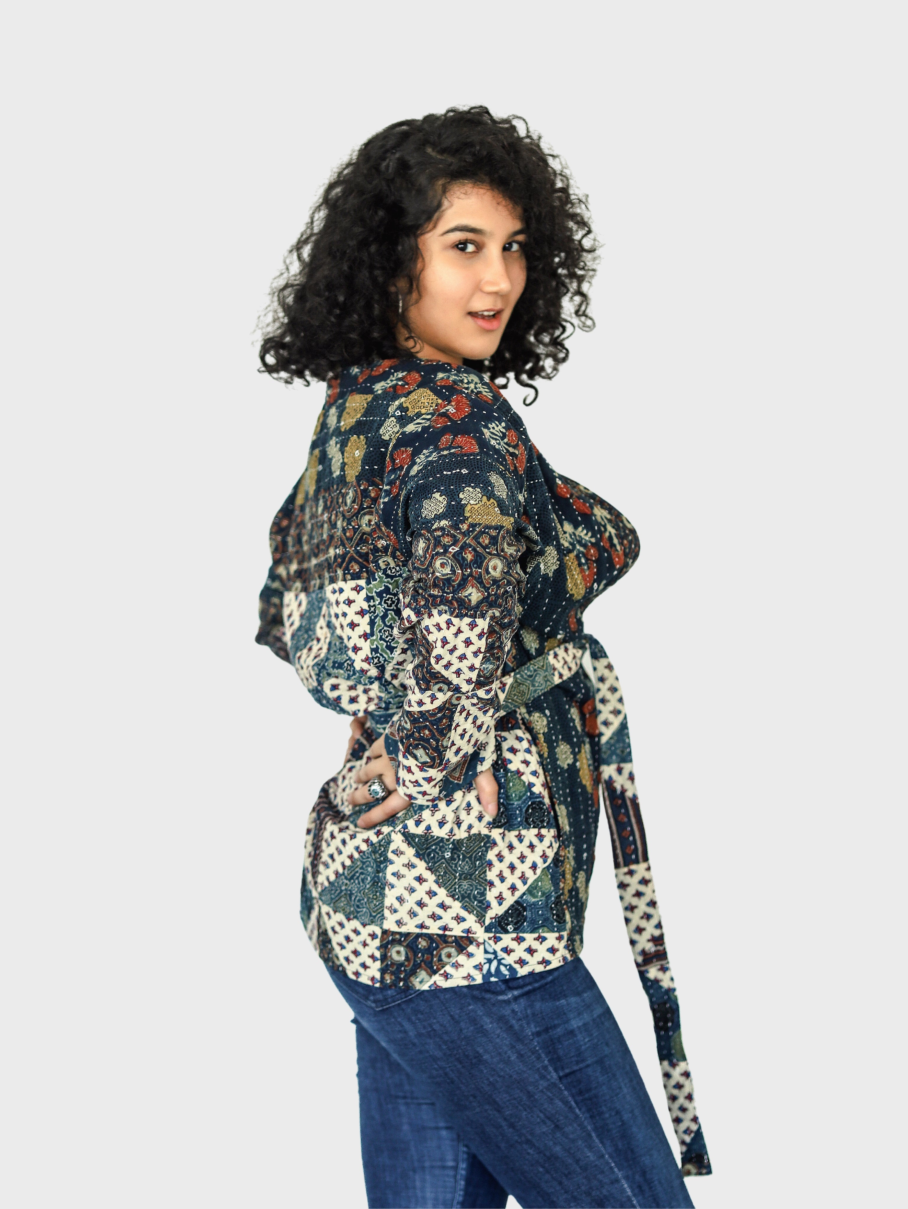 Ramya Reversible Shrug Jacket- 01