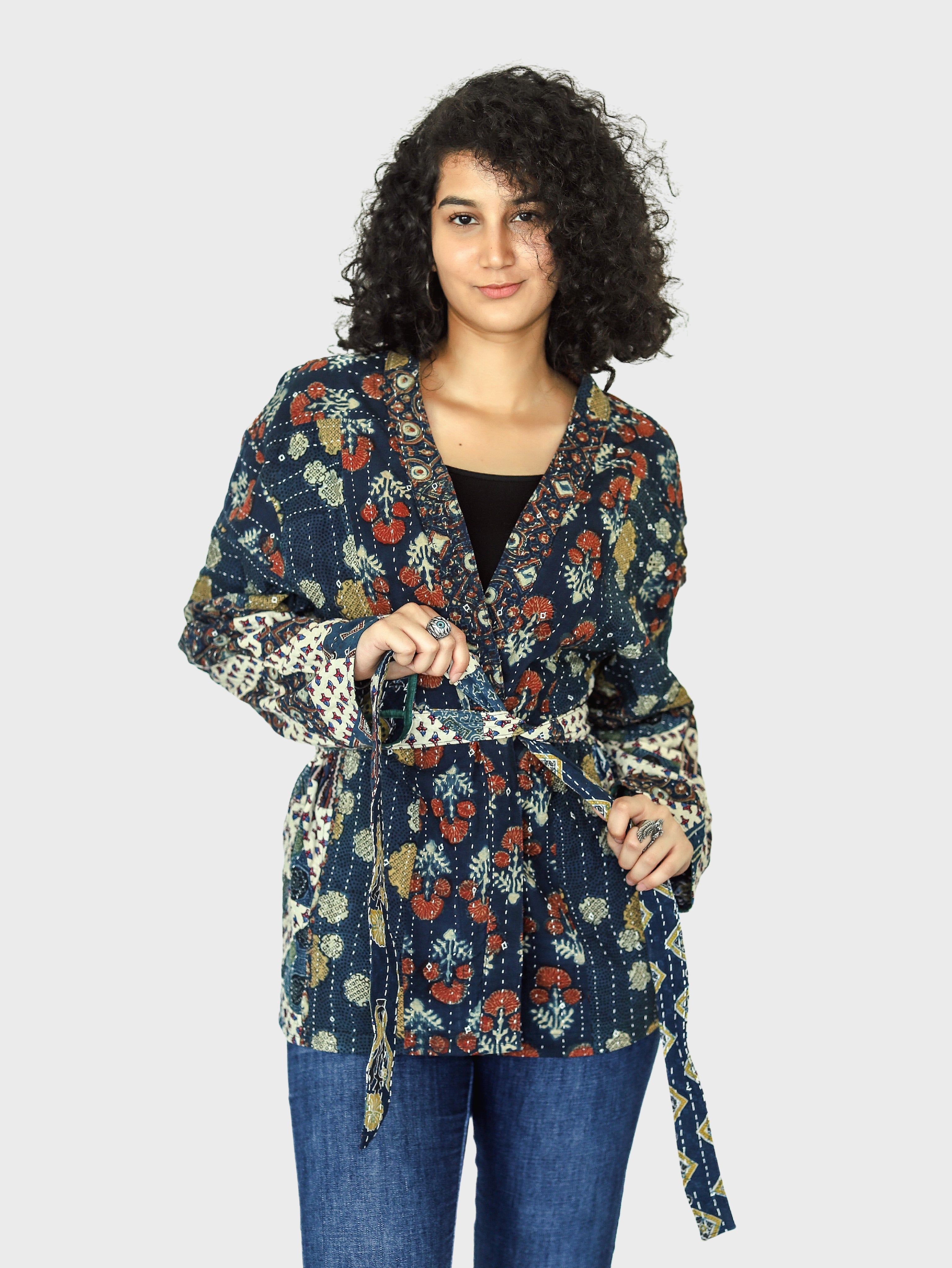 Ramya Reversible Shrug Jacket- 01