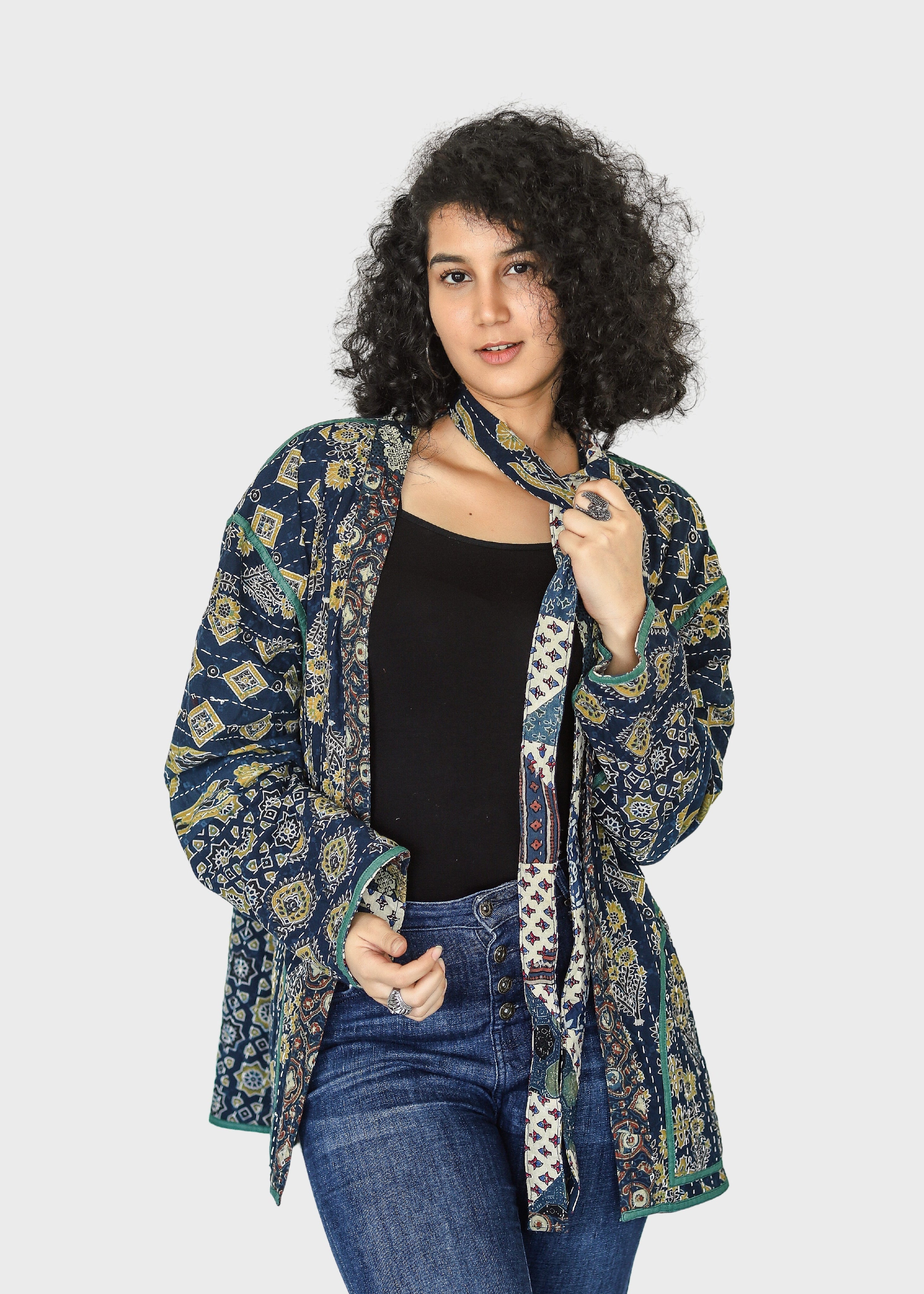 Ramya Reversible Shrug Jacket- 01
