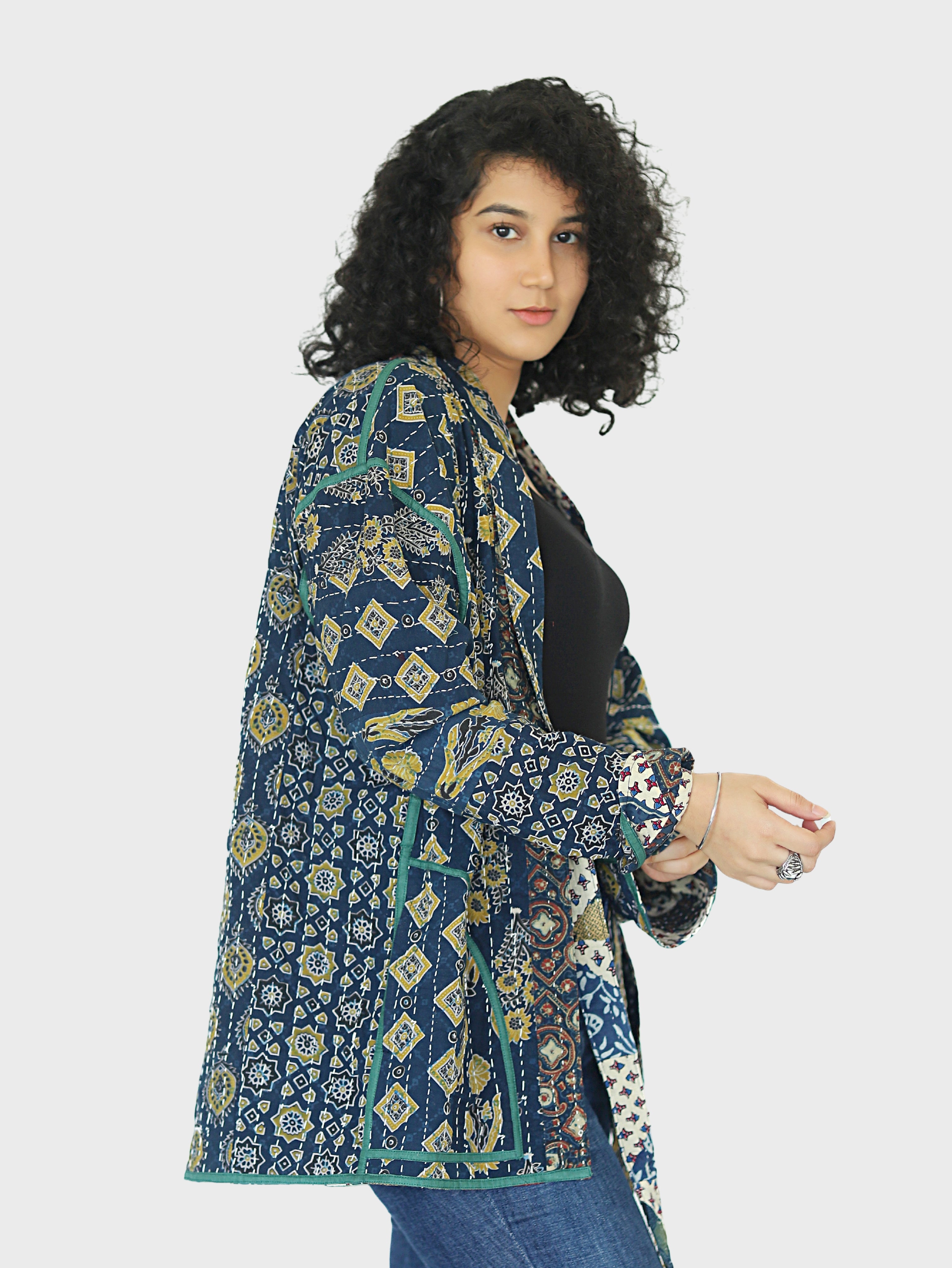 Ramya Reversible Shrug Jacket- 01
