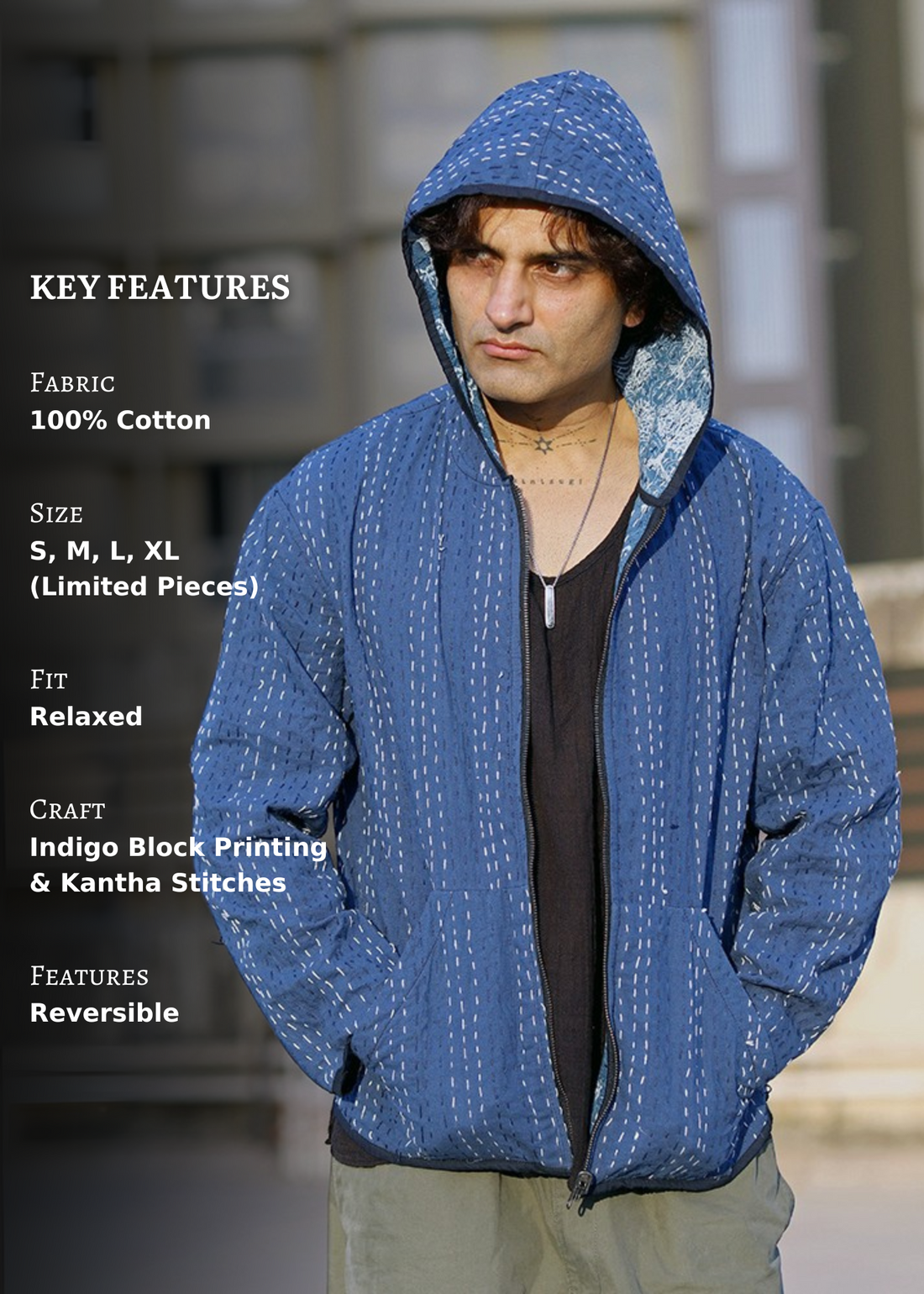 Vayu Reversible Hooded Jacket- 03