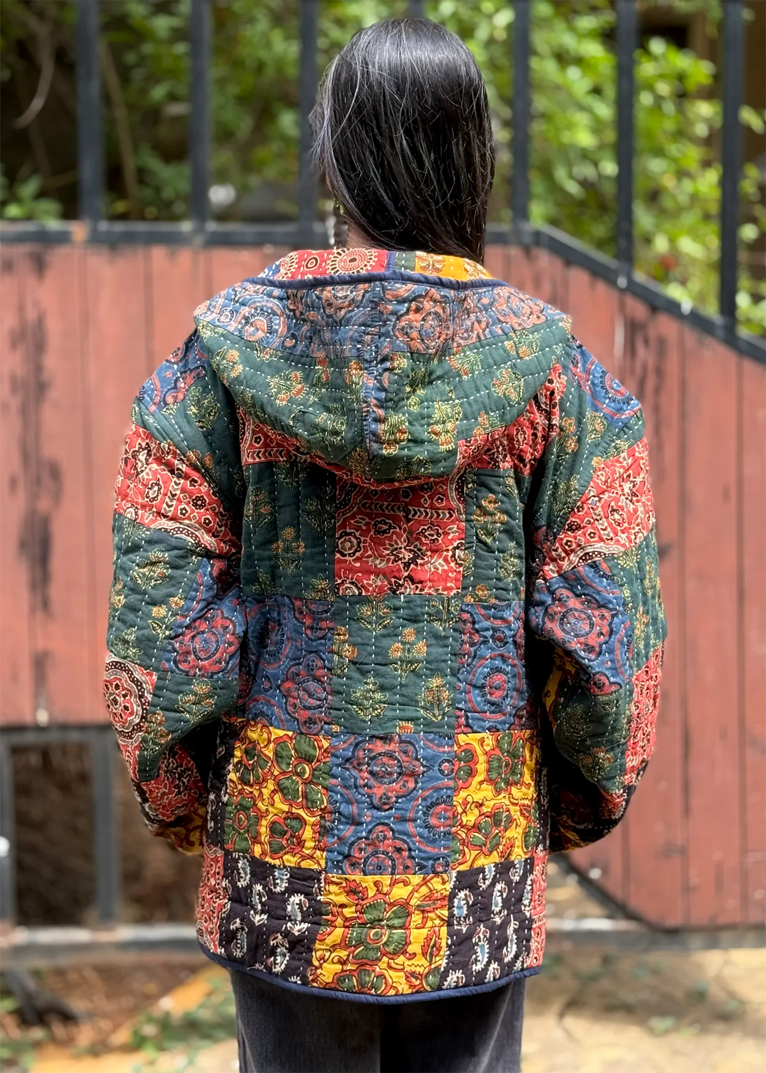 Vayu Reversible Hooded Jacket (Quilted)- 07