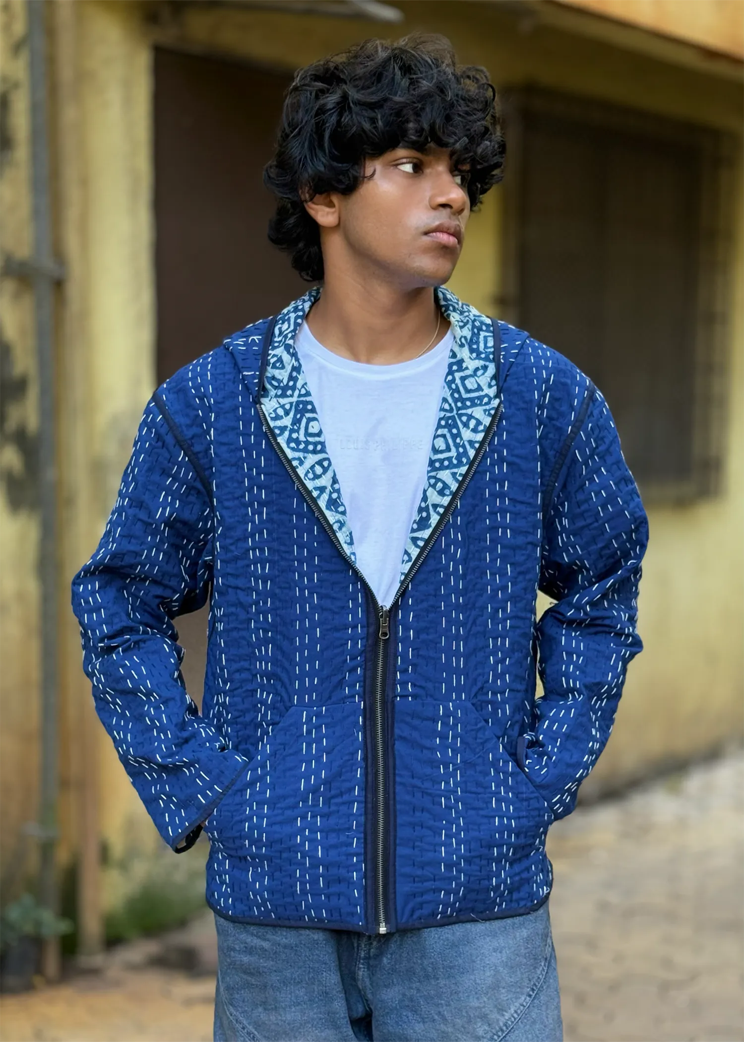 Vayu Reversible Hooded Jacket- 08