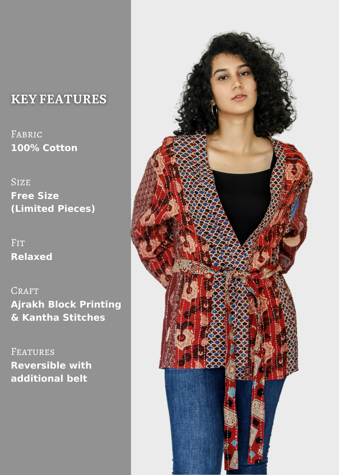 Ramya Reversible Shrug Jacket- 02