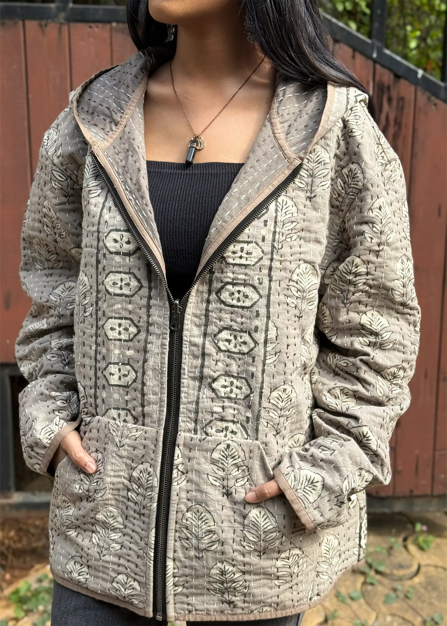 Vayu Reversible Hooded Jacket- 09