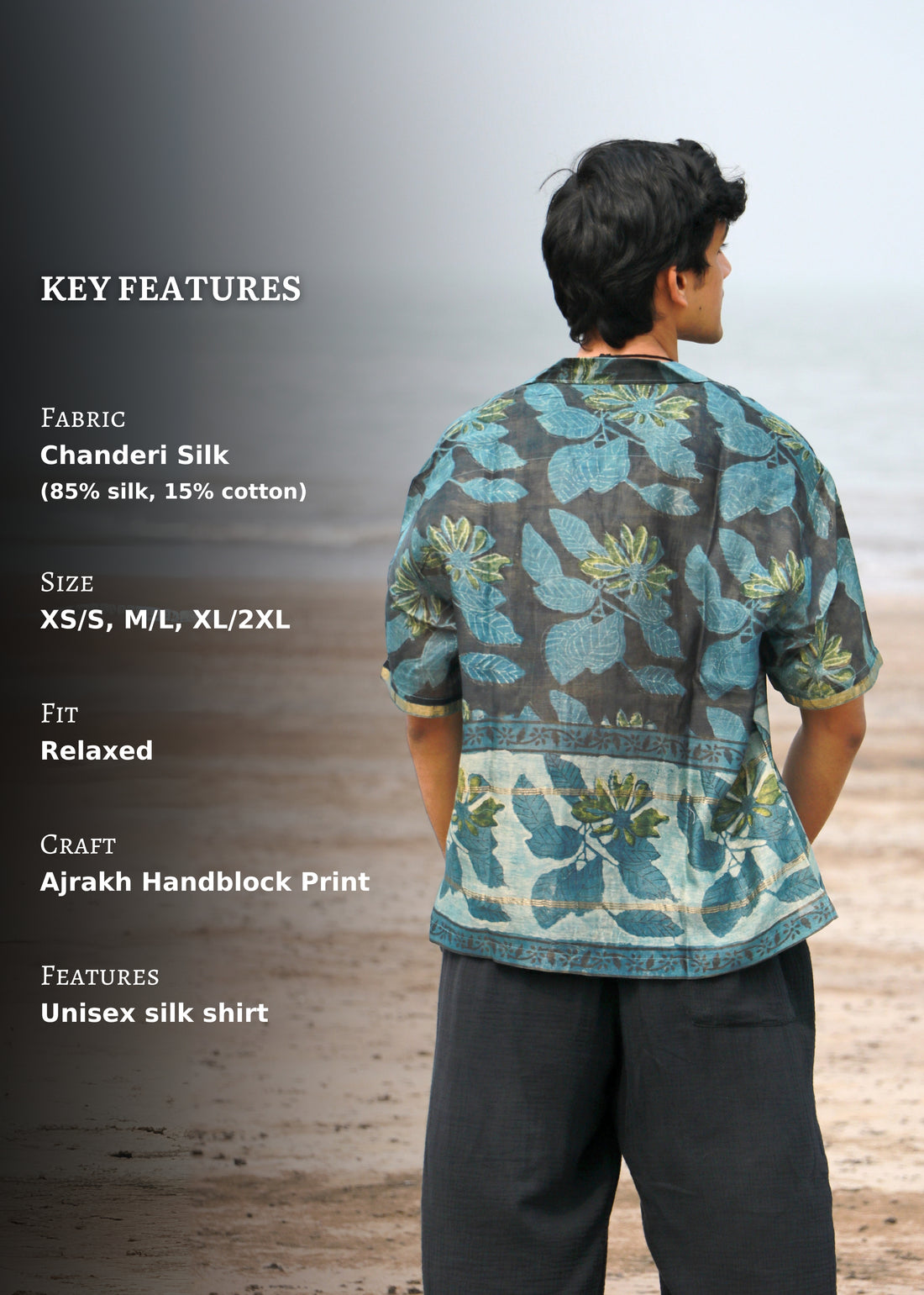 Bayar Ajrakh Silk Unisex Shirt