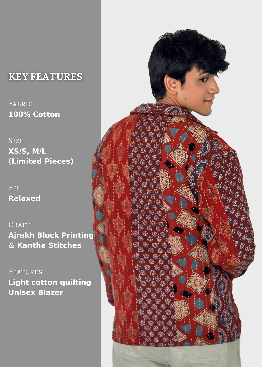 Parwaz Unisex Blazer (Quilted)- 05