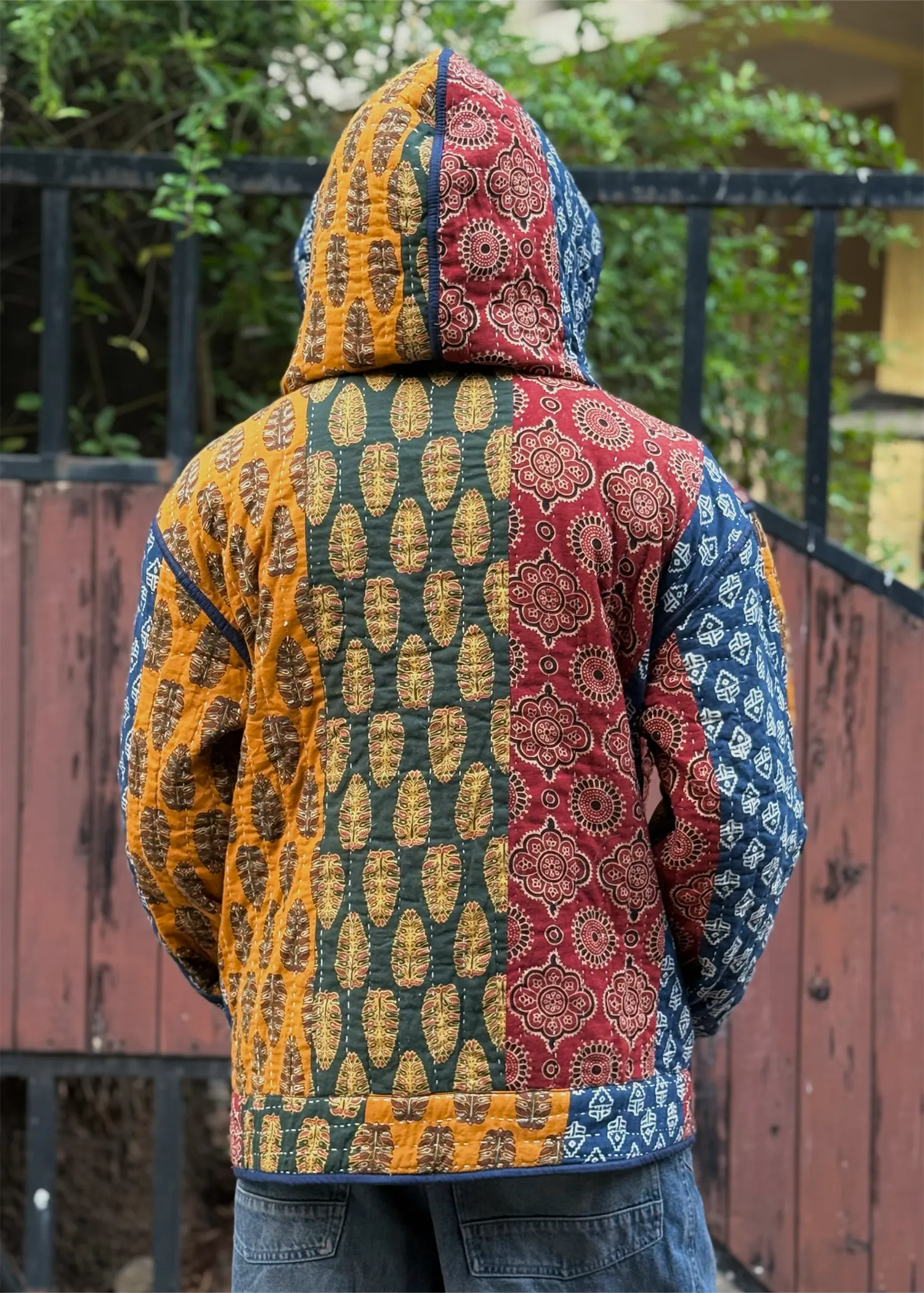 Vayu Reversible Hooded Jacket (Quilted)- 07