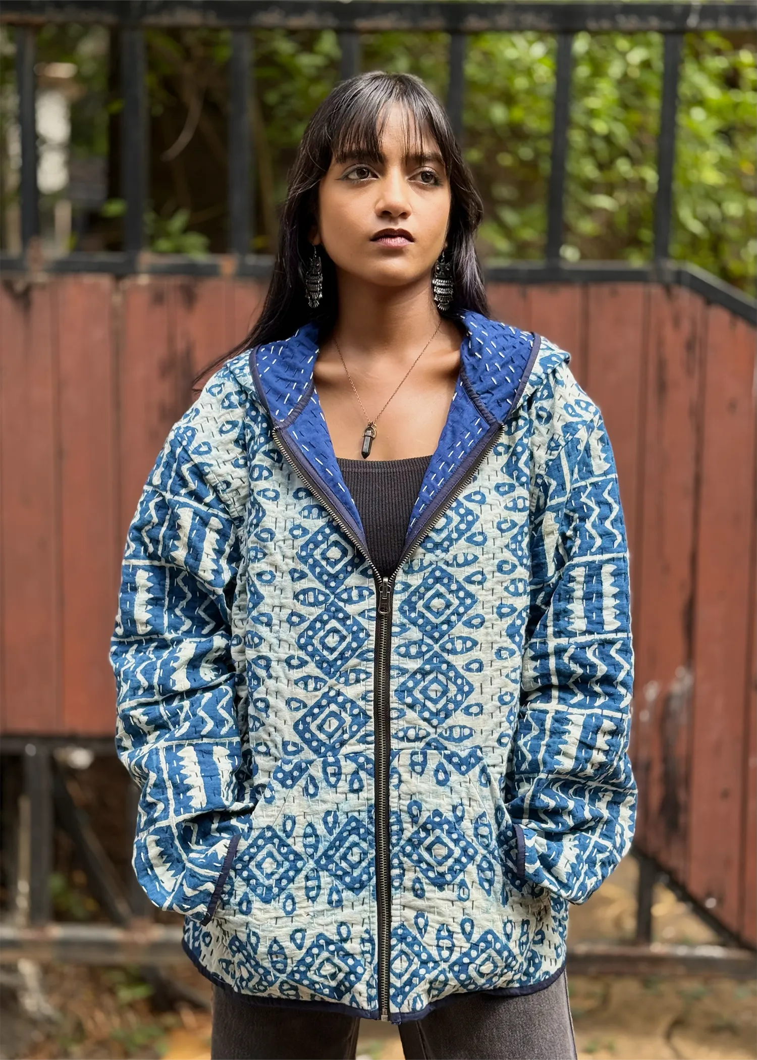 Vayu Reversible Hooded Jacket- 08