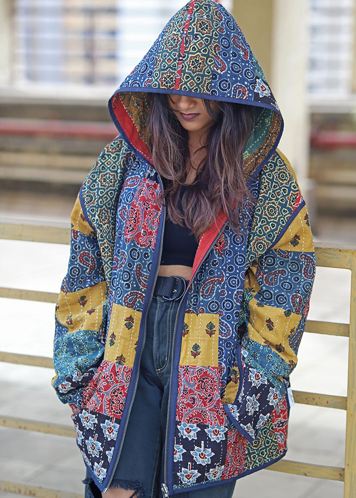 Vayu Reversible Hooded Jacket- 02