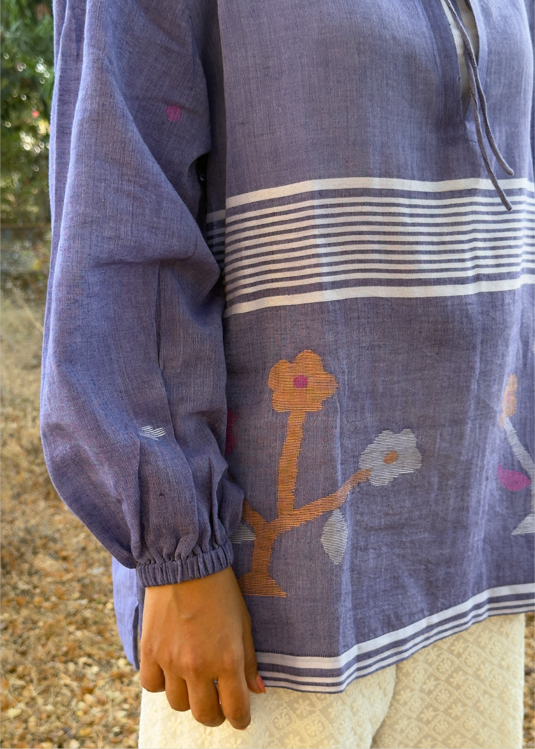 Zahra Jamdani Courtyard Shirt