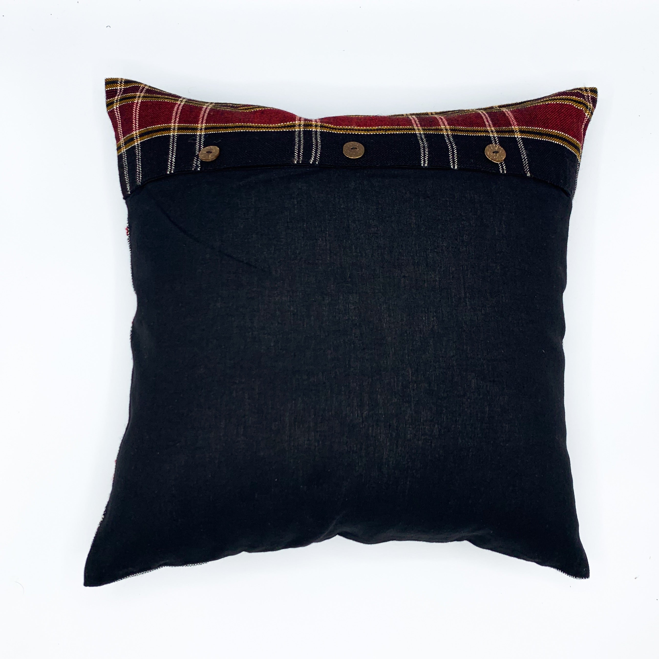Handloom jacquard cushion cover in a 16x16 size, featuring intricate patterns and rich textures, perfect for adding a touch of elegance to your home decor.