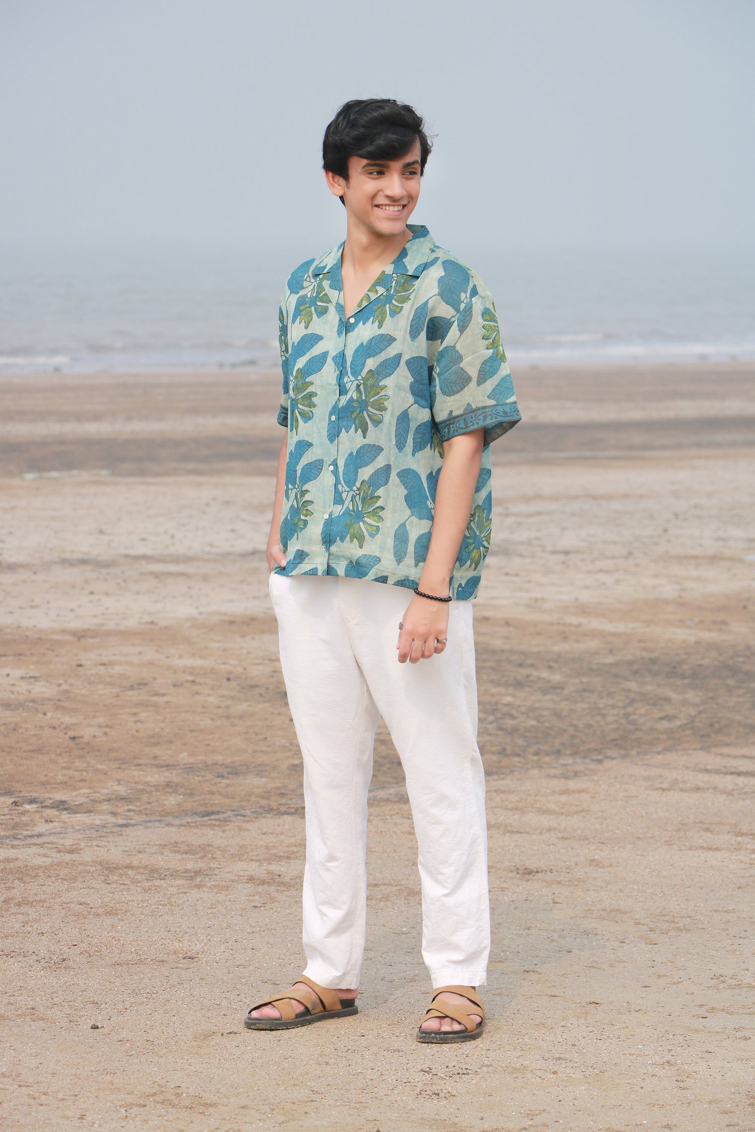 Mehar Ajrakh Silk Unisex Shirt