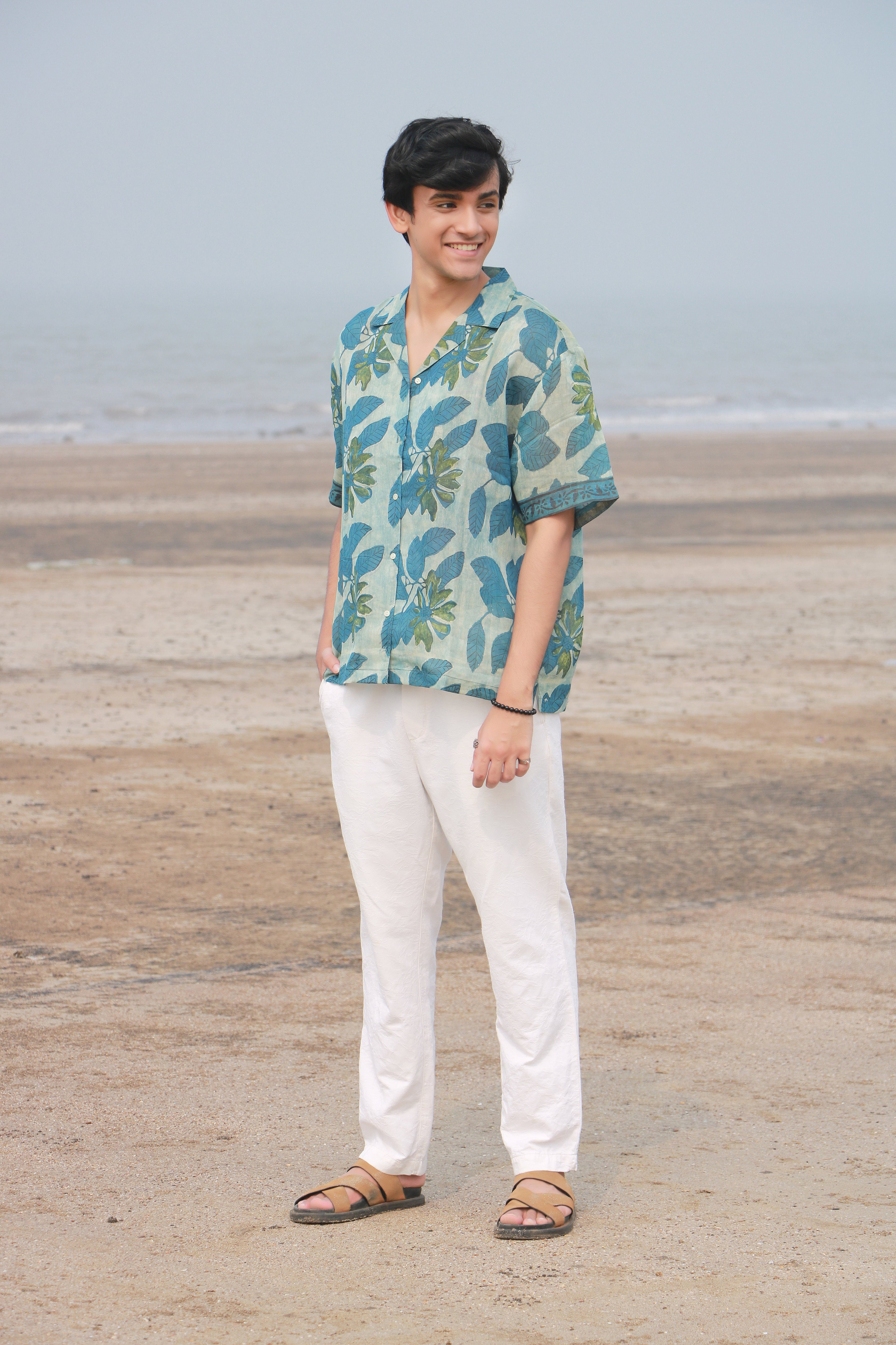Mehar Ajrakh Silk Unisex Shirt