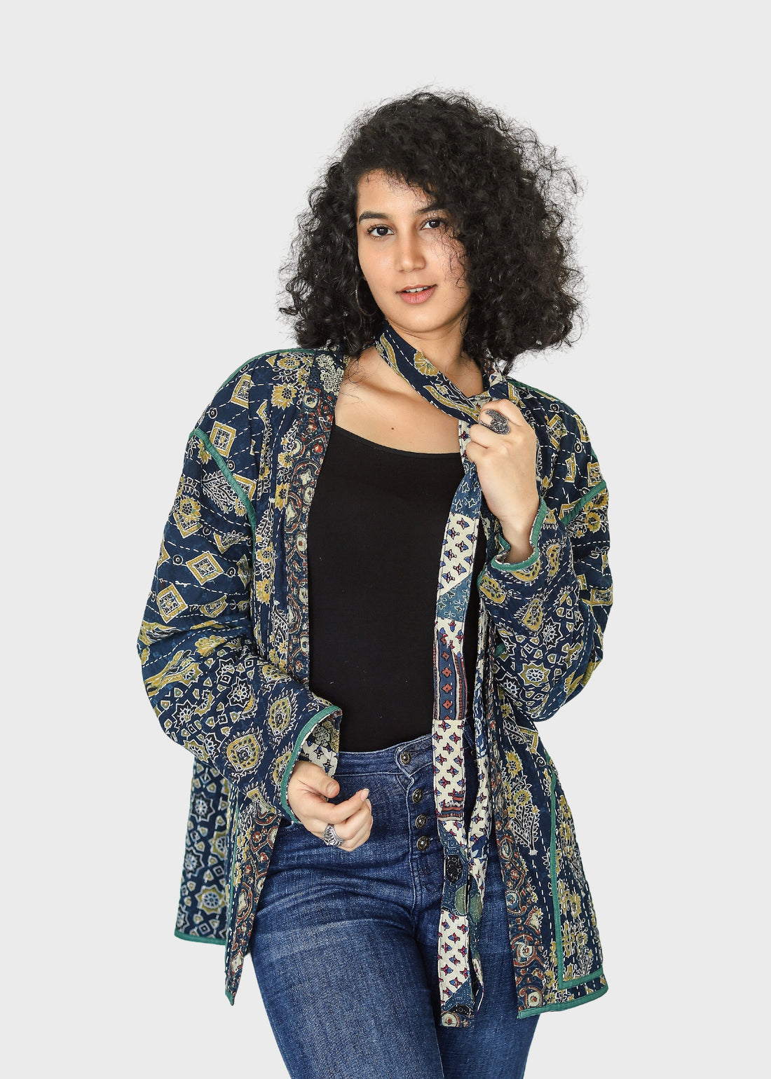 Ramya Reversible Shrug Jacket- 01