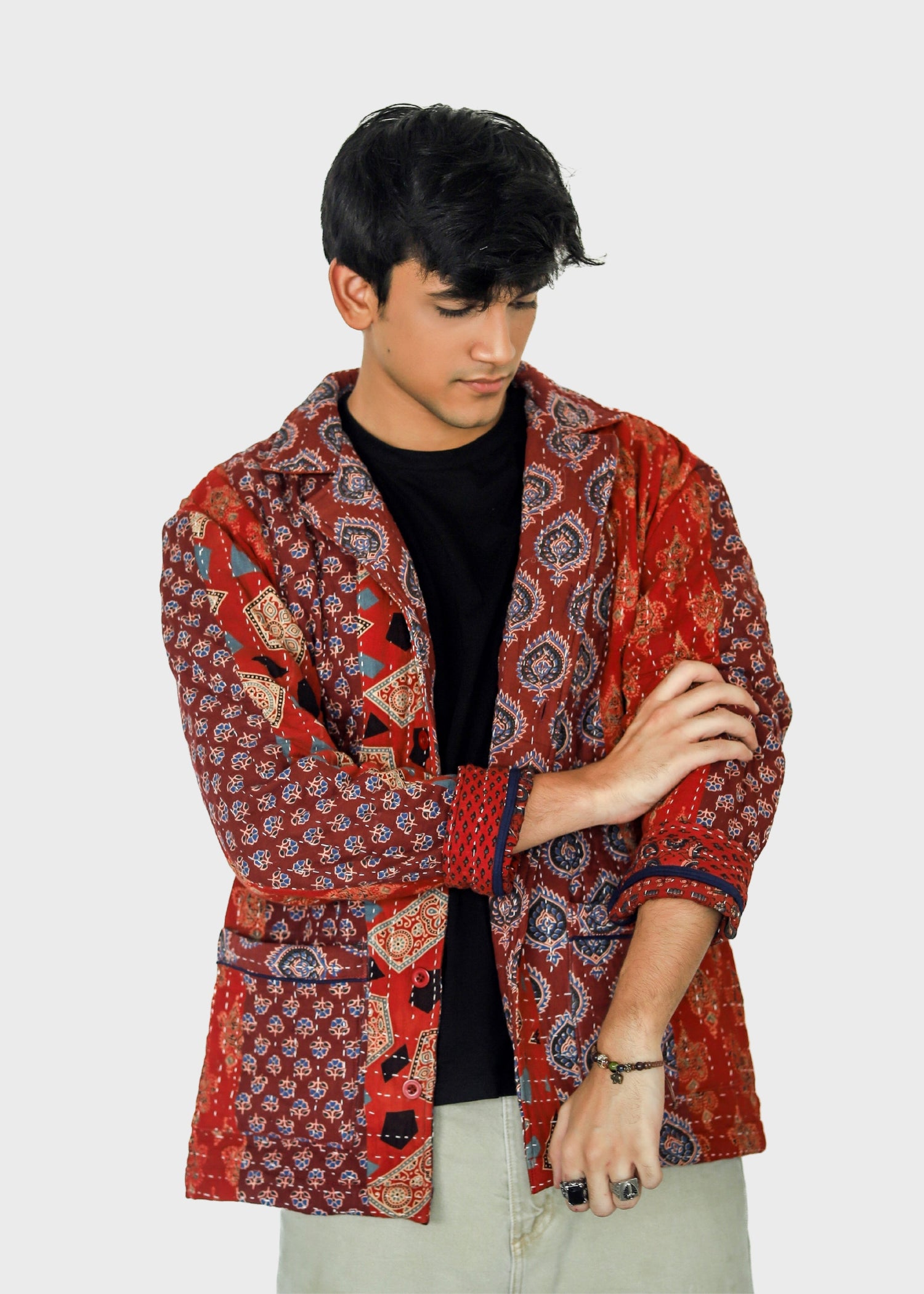 Alam Ajrakh Print Unisex Blazer