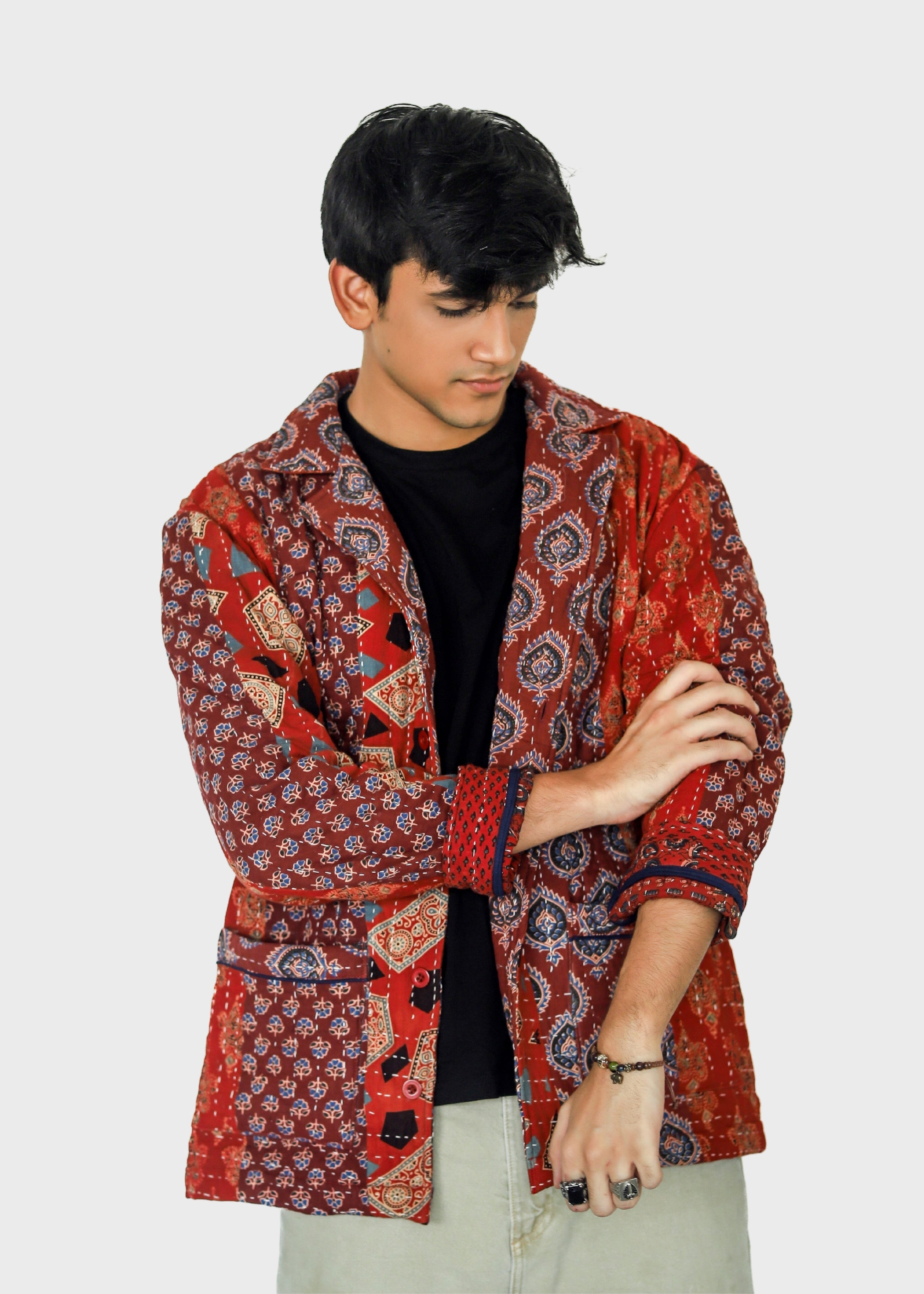 Alam Ajrakh Print Unisex Blazer