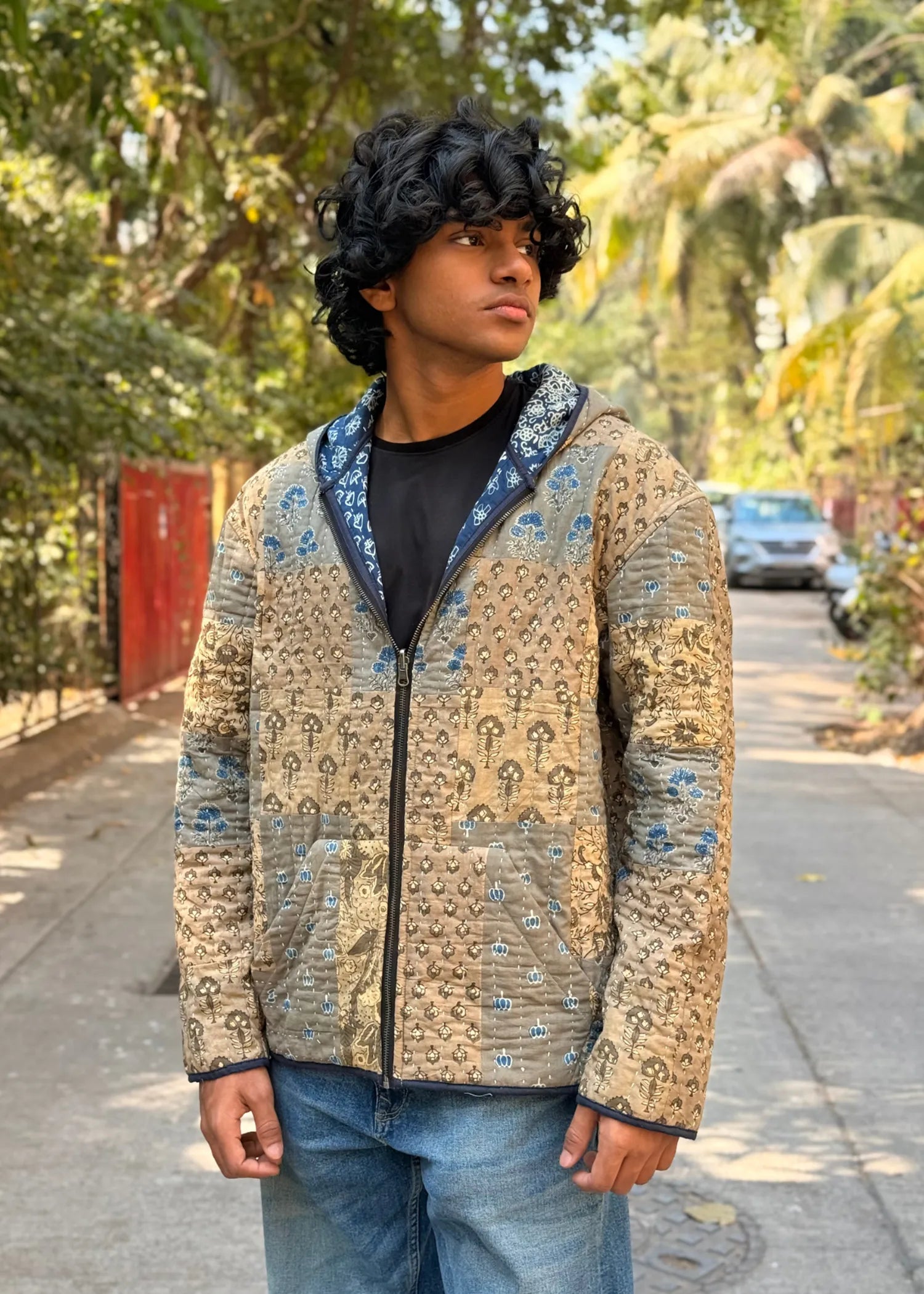 Vayu Reversible Hooded Jacket (Quilted)- 12