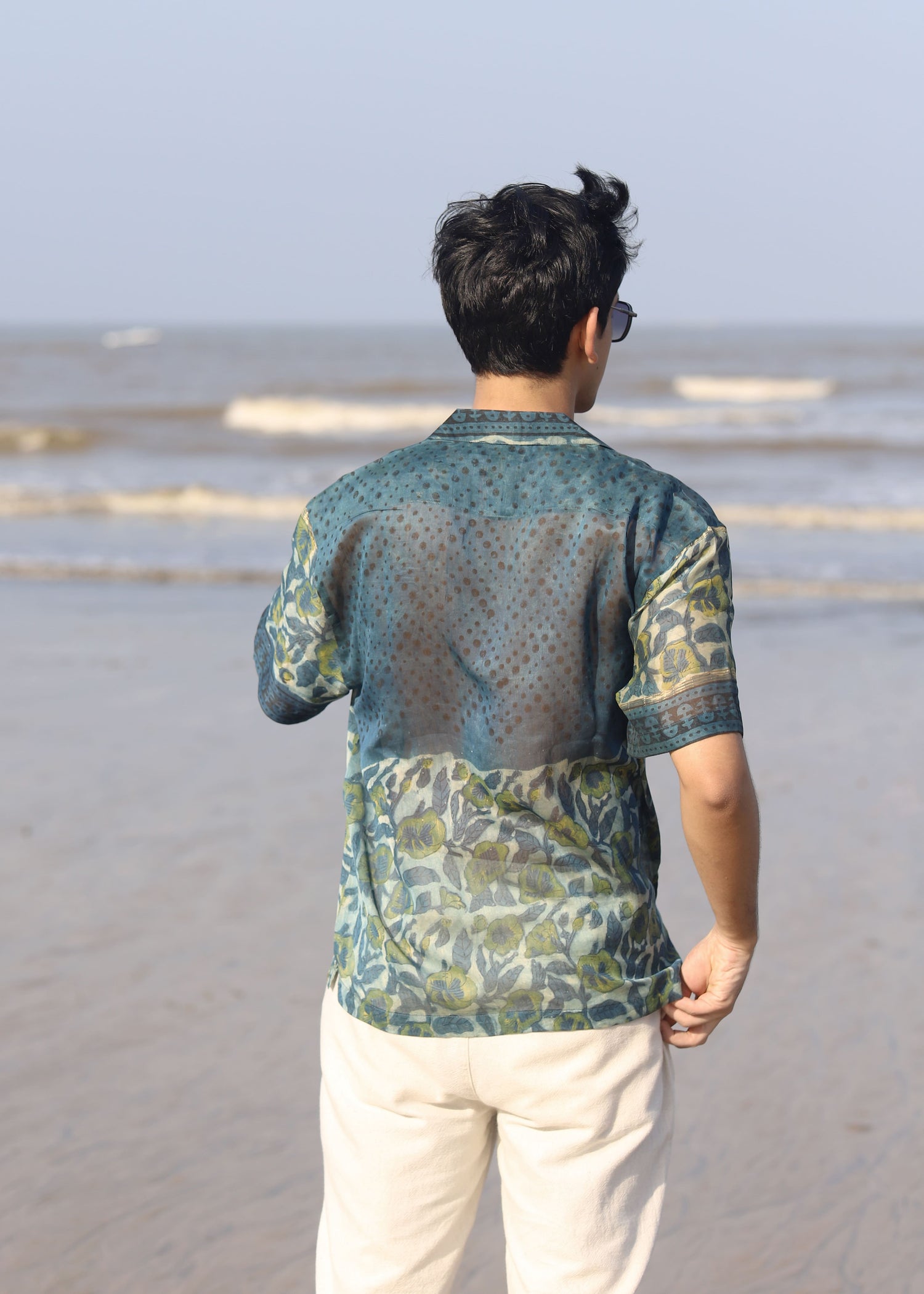 Safar Ajrakh Print Silk Unisex Shirt