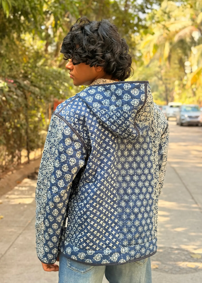 Vayu Reversible Hooded Jacket (Quilted)- 12