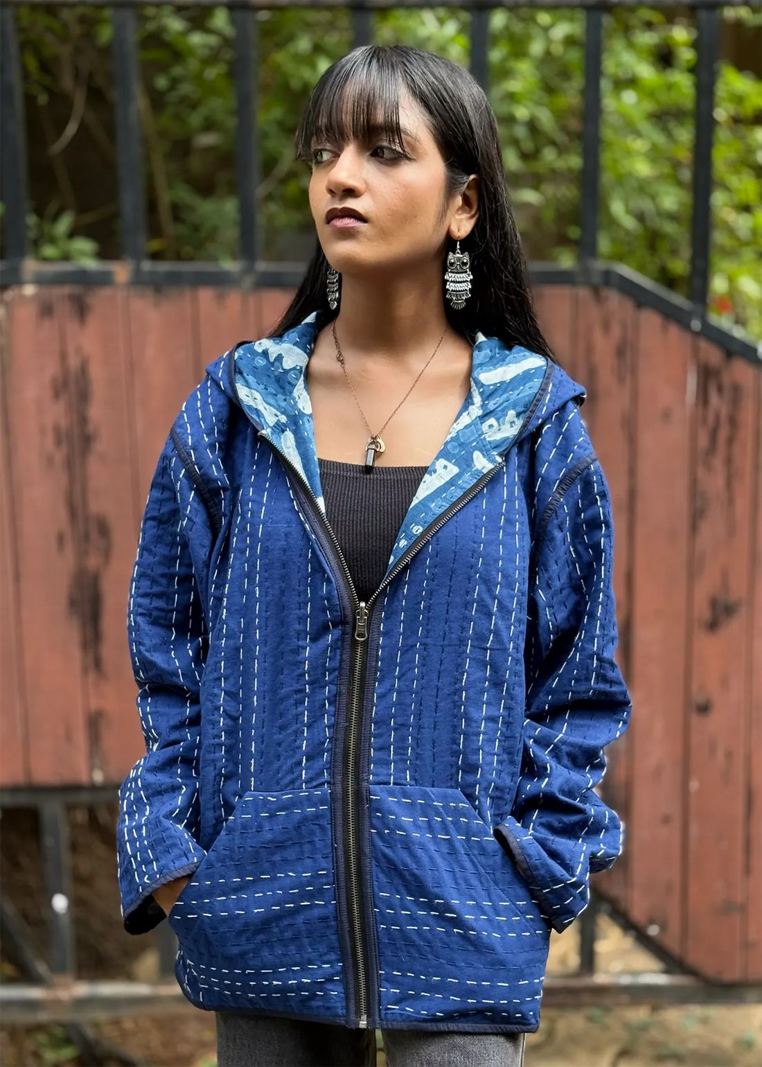 Vayu Reversible Hooded Jacket- 13