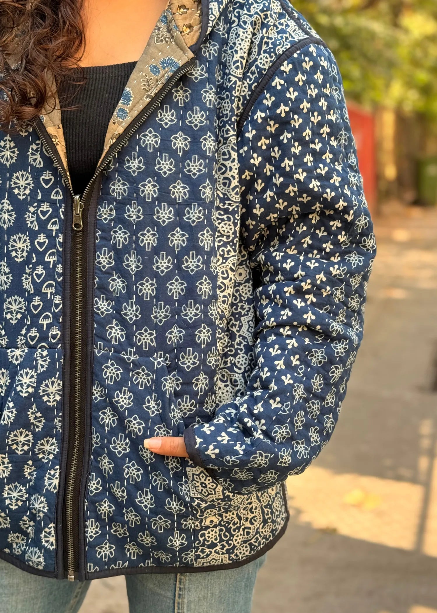 Vayu Reversible Hooded Jacket (Quilted)- 12