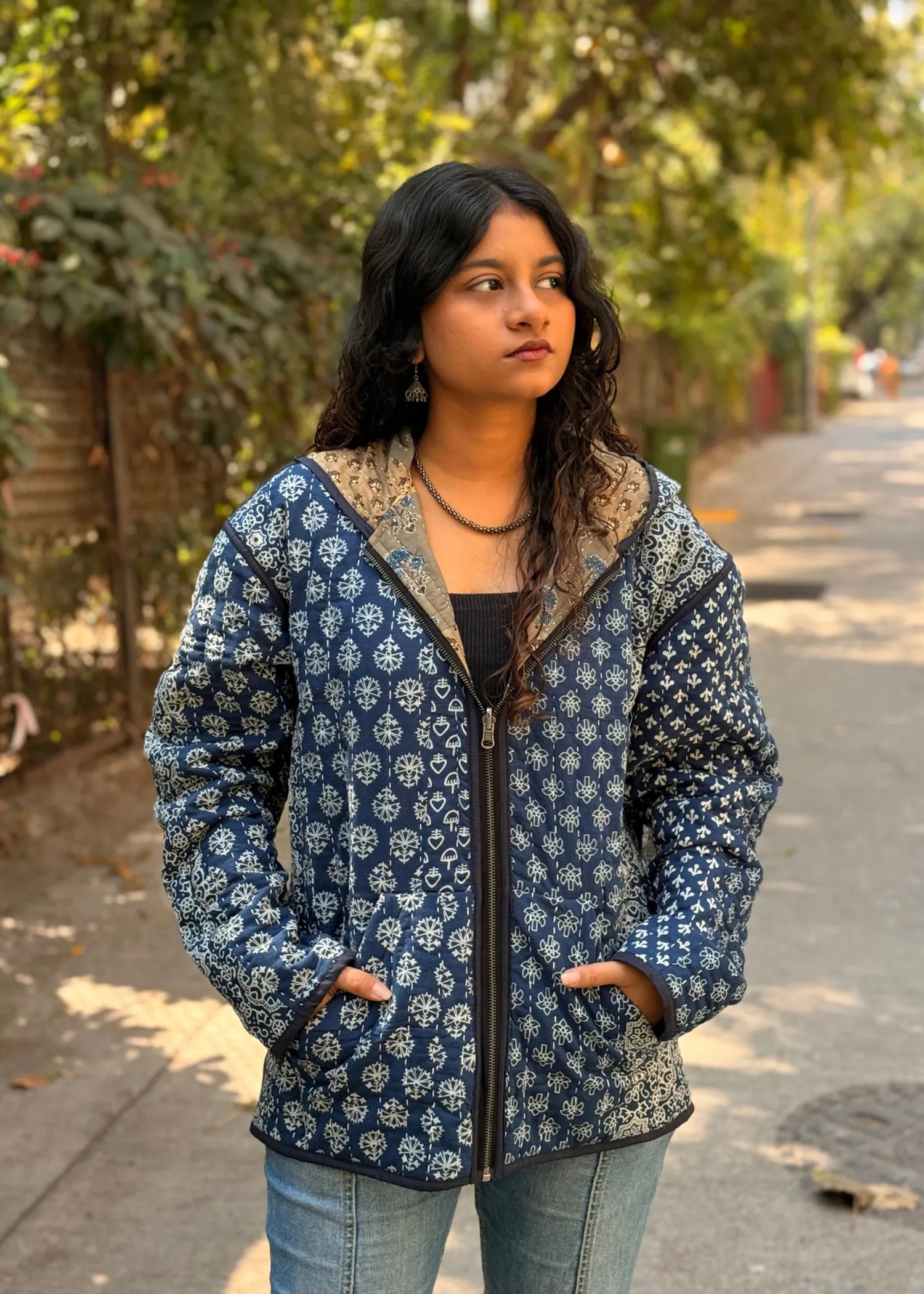 Vayu Reversible Hooded Jacket (Quilted)- 12