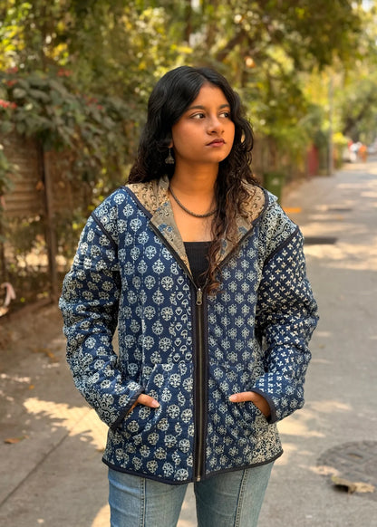 Vayu Reversible Hooded Jacket (Quilted)- 12