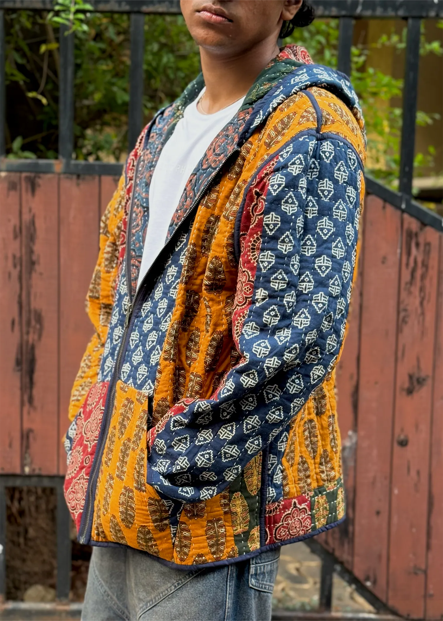 Vayu Reversible Hooded Jacket (Quilted)- 07