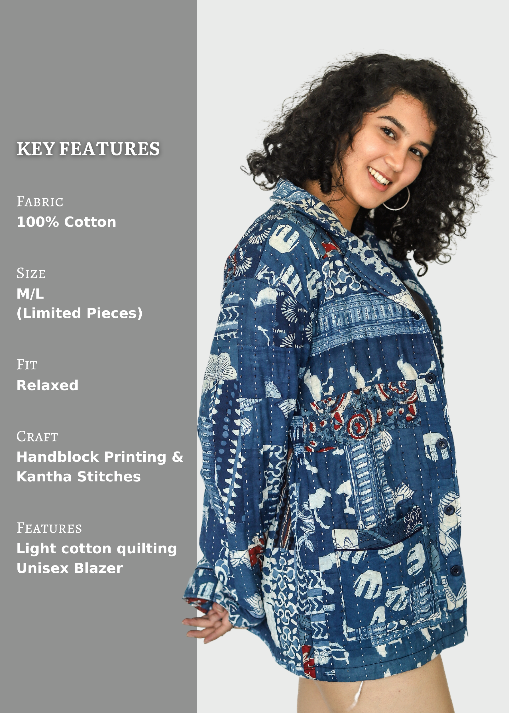 Parwaz Unisex Blazer (Quilted)- 02