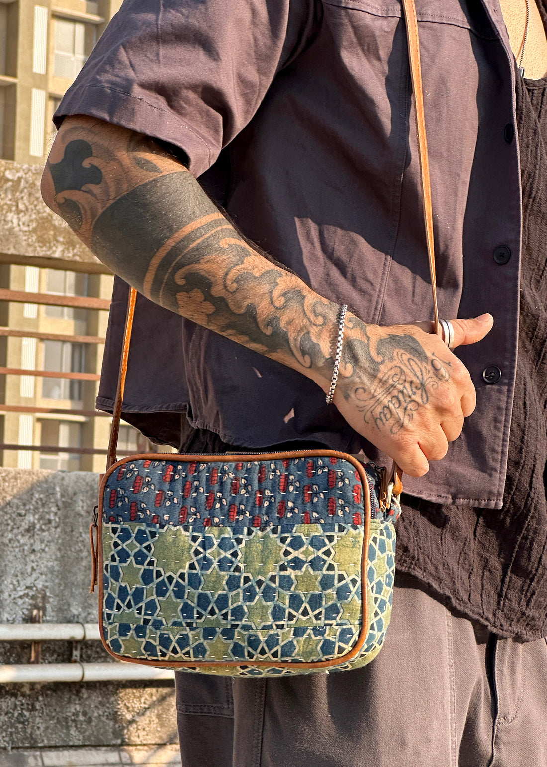 QALA - Ajrakh Print Sling Bag