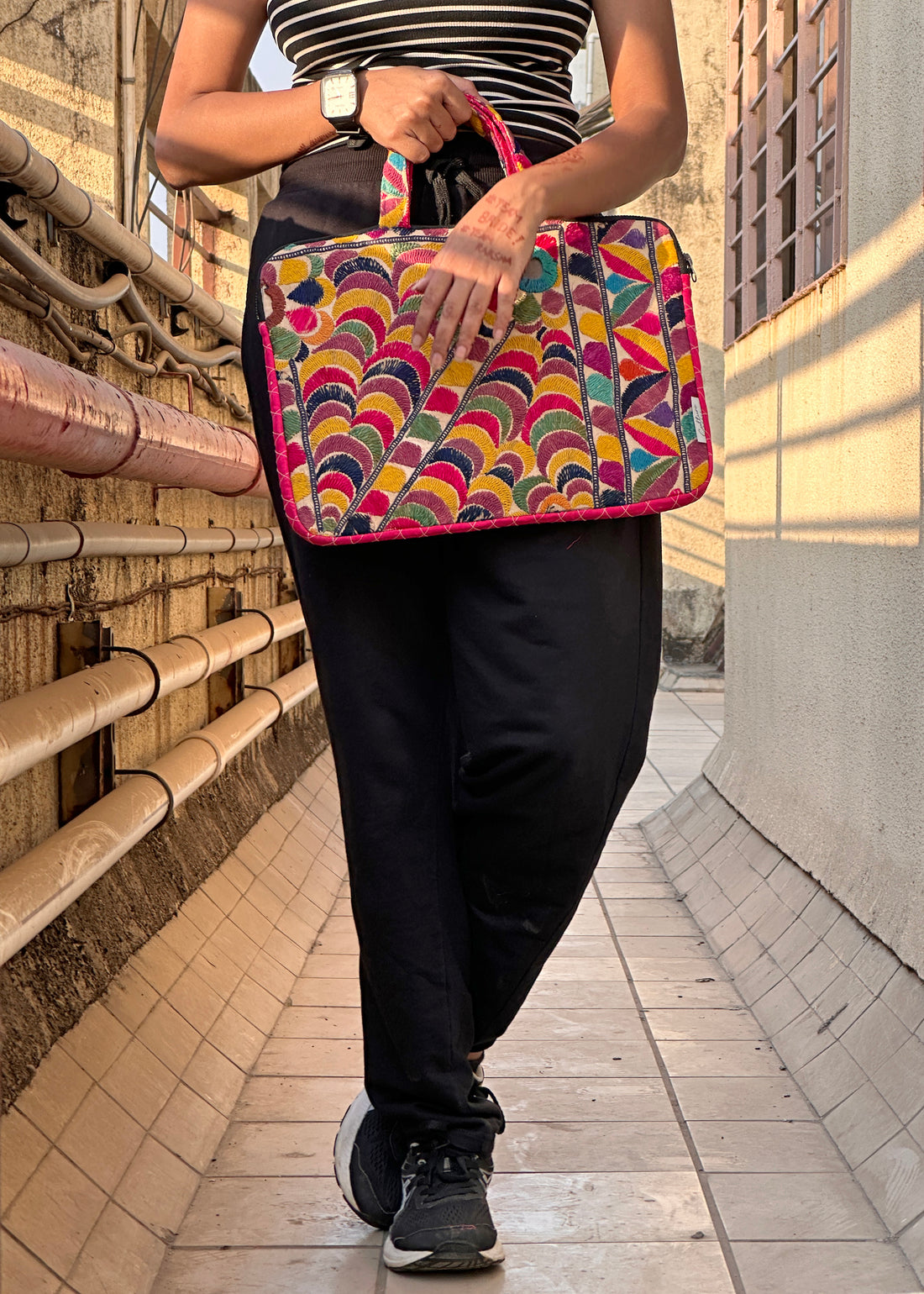 MOR - Vintage Kutch Embroidery Laptop Bag