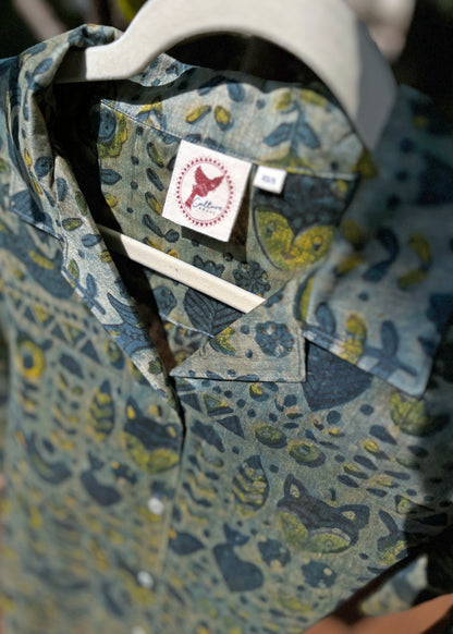 Zareen Ajrakh Chanderi Silk Shirt