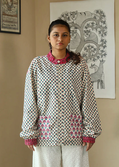 Gulab Khadi Bomber Shirt