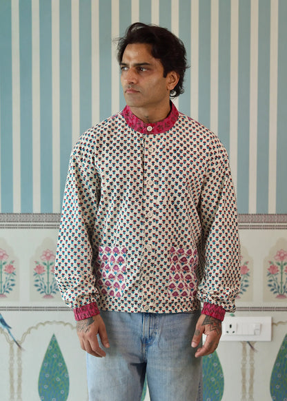 Gulab Khadi Bomber Shirt
