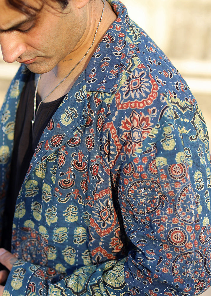 Rang Ajrakh Print Unisex Blazer