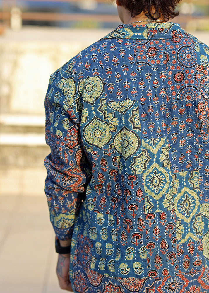 Rang Ajrakh Print Unisex Blazer