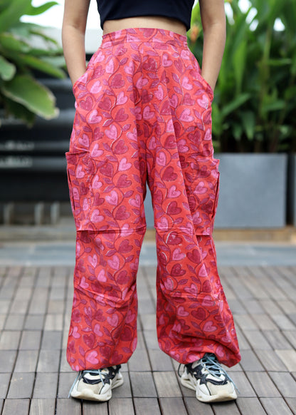 Gully Block-printed Cargo Pants- 02