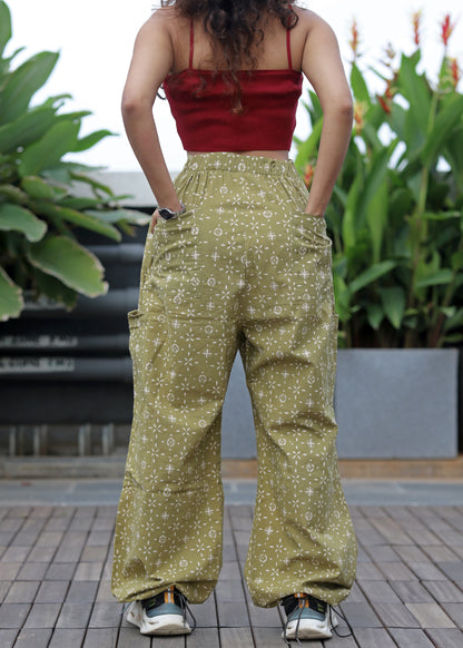 Gully Block-printed Cargo Pants- 03