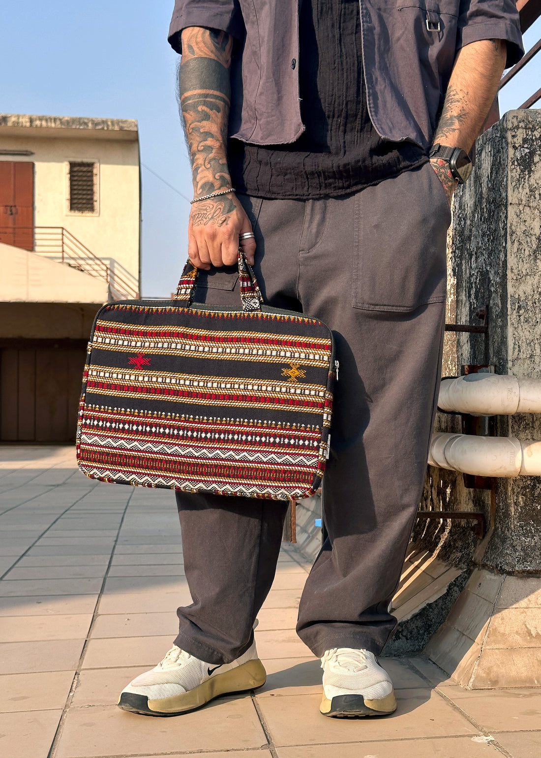 KALO - Handloom Jacquard Laptop Bag