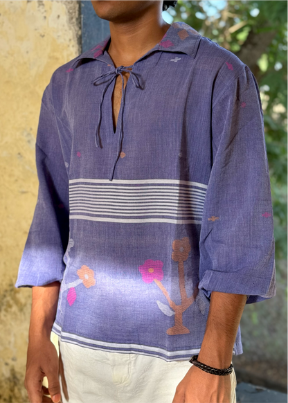 Zahra Jamdani Courtyard Shirt